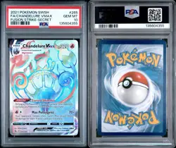 Pokemon TCG Chandelure VMAX 040/264 Fusion Strike Ultra Rare PSA 10 - Image 3