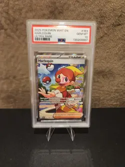 2025 Pokemon White Flare # 163 Harlequin Ultra Rare PSA 10 GEM MINT! Free Ship! - Image 1