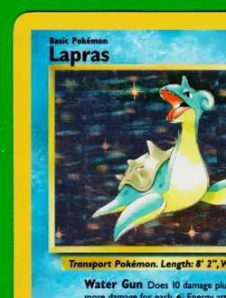 Lapras Pokemon TCG WOTC 1999 10/62 Unlimited Holo Rare Fossil Set NM/MINT!! - Image 2