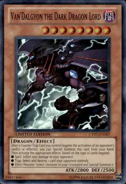 Yugioh! MP Van'Dalgyon the Dark Dragon Lord - CT07-EN007 - Super Rare - Limited - Image 1