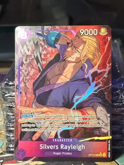 One Piece TCG Silvers Rayleigh (Alternate Art) OP13-066 Holo NM/M - Image 1