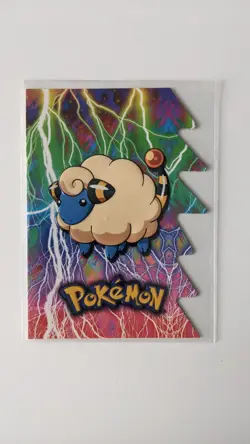 Lot of 100+ Topps Pokemon Cards, including rare die-cut Mareep 1999-2004 - Image 2