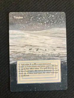 Tundra ALTERED (Revised) set of two (2) panoramic extended art, real cards! - Image 3