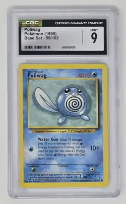 Poliwag (59/102) CGC 9 (1999) Pokemon Unlimited Base Set Trading Card - Image 1