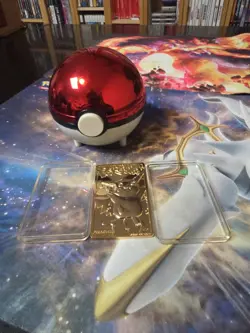 PIKACHU Pokemon 23K Gold Plated Trading Card 1999 Burger King Limited Edition - Image 1