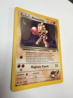 Pokemon TCG Rockets Hitmonchan Holo Rare Card 11/132 Gym Heroes - Image 4