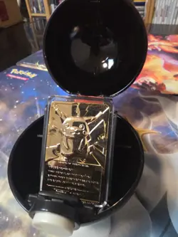 PIKACHU Pokemon 23K Gold Plated Trading Card 1999 Burger King Limited Edition - Image 1