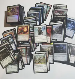 140 card MTG Magic Mostly Japanese Rare/Mythic Lot + Bonus Of About 250 C/U - Image 2