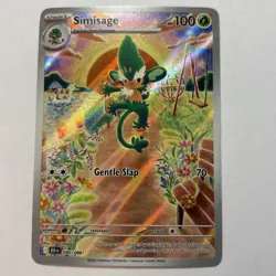 Pokemon TCG Simisage 090/086 Black Bolt Illustration Rare Card - Near Mint - Image 1