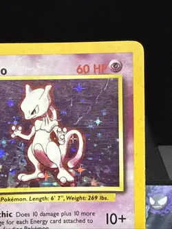 Pokemon Card Mewtwo 10/102 Holo Rare Base Set WOTC Played - Image 2