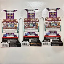 Set of 3 Scarlet & Violet Paldea Evolved Sleeve Booster Packs - 30 Cards Total - Image 3