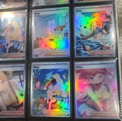 Lot of 9Custom holo Misty Trainer Pokemon Trading Card sleeved & top loaded - Image 4