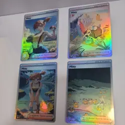 Lot of 4 Custom holo Misty Trainer Pokemon Trading Card sleeved & top loaded - Image 3