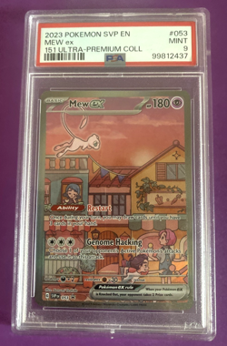 Mew EX 053 Scarlet & Violet Promo Pokemon TCG Card PSA 9 Mint English - Image 1