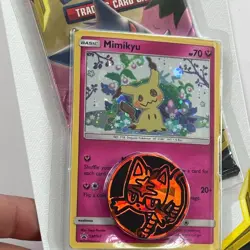 2x Sealed TEAM UP Blister Packs (Pikachu SM162 + Mimikyu SM163) Pokemon Cards - Image 5
