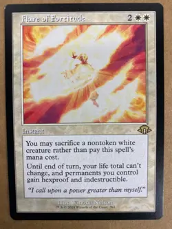 MTG 1x RETRO Flare of Fortitude 391 Modern Horizons 3 Magic the Gathering x1 NM - Image 1