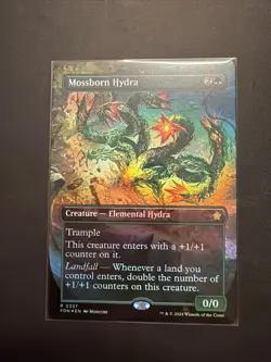 Mossborn Hydra (Borderless) Foundations Foil - Image 1