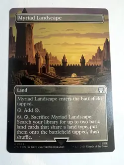 MTG Myriad Landscape LotR Extended Art Foil - Image 1