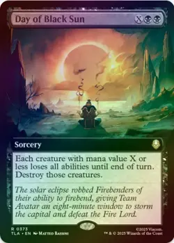 1 x Day of Black Sun - Extended Art - Foil - Avatar: The Last Airbender - LP-MTG - Image 1