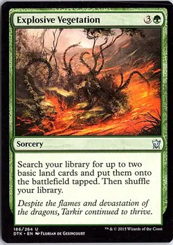 Explosive Vegetation U Dragons of Tarkir 186 LP Magic - Image 1