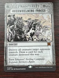 1x OVERWHELMING FORCES - Outlaws - MTG Magic the Gathering - Image 1
