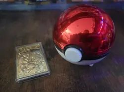 23K Gold Plated CHARIZARD Trading Card 1999 Burger King Pokemon Ball - Image 2