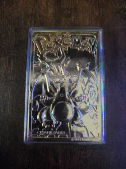 23K Gold Plated CHARIZARD Trading Card 1999 Burger King Pokemon Ball - Image 3