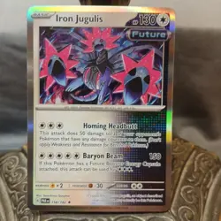 Iron Jugulis 158/182 Holo - SV04: Paradox Rift Pokemon TCG - NM - Image 1