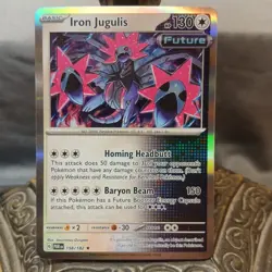 Iron Jugulis 158/182 Holo - SV04: Paradox Rift Pokemon TCG - NM - Image 2