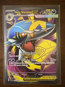 Mega Sharpedo EX 113/094 Full Art English - Phantasmal Flames - Pokemon TCG - Image 1