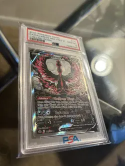 2021 Pokemon Galarian Moltres V Chilling Reign 177/198 Alternate Art PSA 10 - Image 2