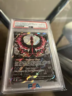 2021 Pokemon Galarian Moltres V Chilling Reign 177/198 Alternate Art PSA 10 - Image 3