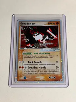 Pokemon TCG Groudon ex 93/101 Hidden Legends Holo Rare EX MP - Image 2