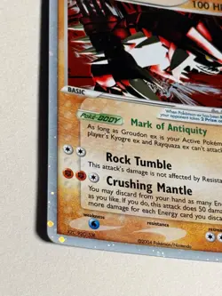 Pokemon TCG Groudon ex 93/101 Hidden Legends Holo Rare EX MP - Image 4