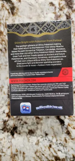 Pokemon TCG Scarlet & Violet Paldean Fates Factory Sealed Booster Bundle - Image 2