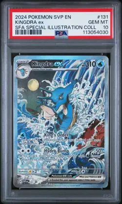 2024 POKEMON SVP EN-SV BLACK STAR PROMO #131 KINGDRA EX PSA 10 GEM ENGLISH - Image 1