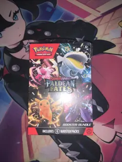 Pokemon TCG Paldean Fates Booster Bundle Tear On Plastic Factory Sealed - Image 1