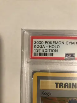 2000 Pokemon Gym Challenge 1st Ed. KOGA HOLO #19 PSA 9 Fresh Grade - Image 2