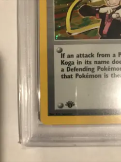 2000 Pokemon Gym Challenge 1st Ed. KOGA HOLO #19 PSA 9 Fresh Grade - Image 4