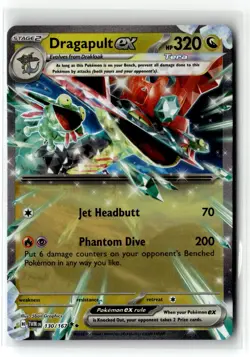 Dragapult ex ⭐ 130/167 Holo Double Rare Twilight Masquerade 2024 Pokemon NM - Image 1