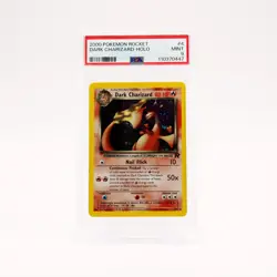 Dark Charizard - 4/82 PSA 9 Team Rocket Unlimited Holo Rare Pokemon - MINT - Image 1