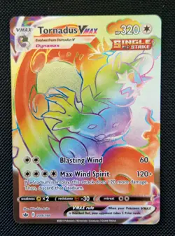 Pokemon TCG Tornadus Vmax Chilling Reign 209/198 Secret Rare Near Mint - Image 1