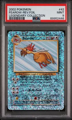 FEAROW 2002 Pokemon Legendary Collection Reverse Foil PSA 9 #42 - Image 1