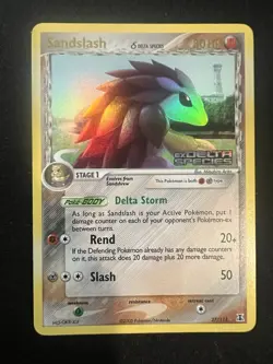 Pokemon TCG Lot Delta Species Sandshrew And Sandslash Reverse Holos #82 And #27 - Image 4