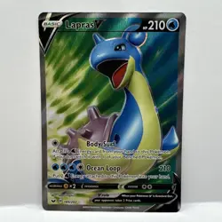 Lapras V 189/202 Pokemon Sword & Shield Base Set Full Art Holo - Image 1