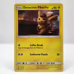 Detective Pikachu Movie SM190 Promo Pokemon TCG Holo - Image 1
