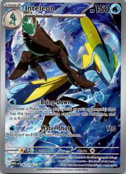 Inteleon 142/132 Pokemon TCG Mega Evolution Illustration Rare NM - Image 1