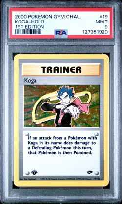 KOGA 2000 Pokemon Gym Challenge 1st Edition Holo #19 - PSA 9 - Image 1