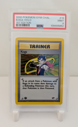 Pokemon Gym Challenge Koga Holo 1st Edition PSA 9 | WOTC Vintage - Image 1
