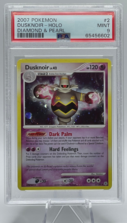 2007 POKEMON DIAMOND & PEARL #2 DUSKNOIR-HOLO PSA 9 MINT - Image 1